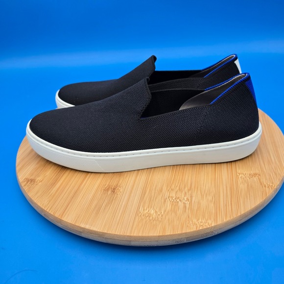 Rothys Black Knit Slip On Sneakers Loafers Comfy Casual Shoes Women's 9 .5 EUC - Picture 2 of 6